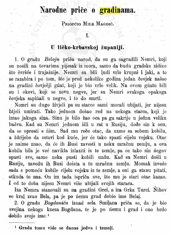Gradine u Lici1909